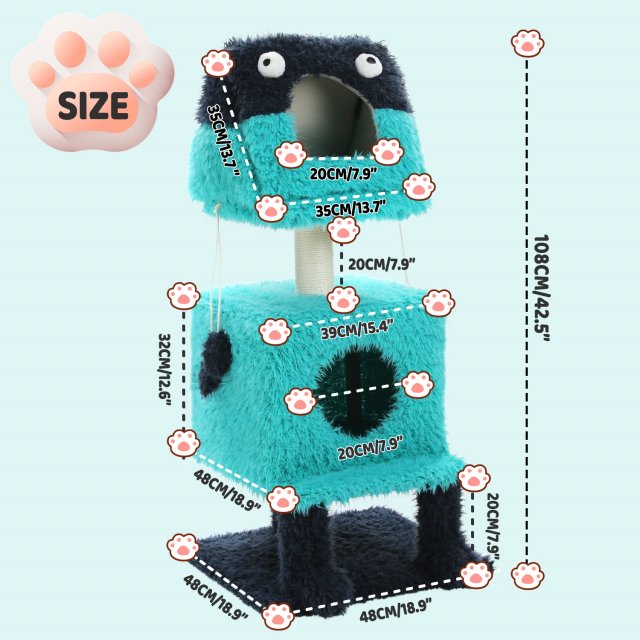 Monster-Themed Cat Tree Tower - Image 5