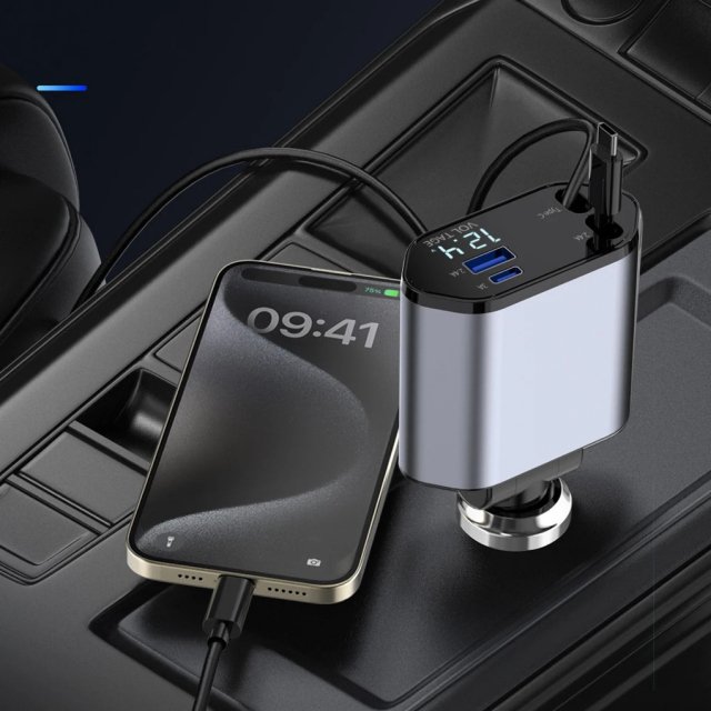 4-in-1 Type-C Car Charger - Image 3
