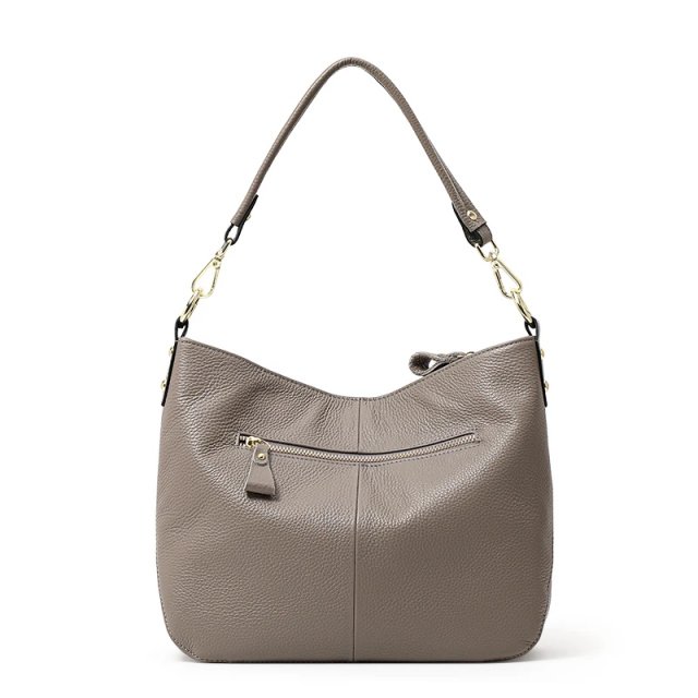 Large Capacity Leather Tote Bag – Soft Cowhide Shoulder Bag - Image 4