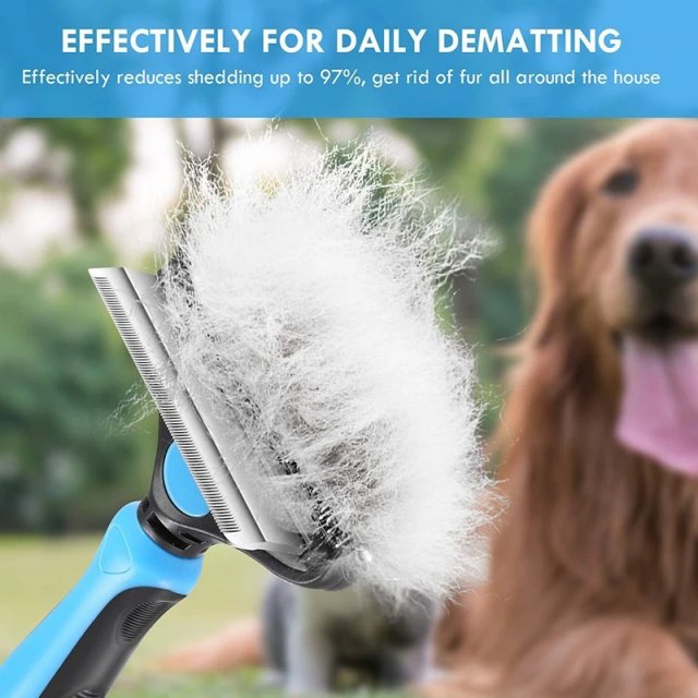 Professional 2-in-1 Dog Grooming Brush - Image 4