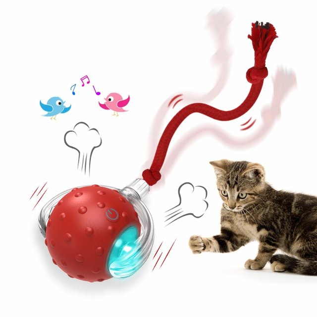 Interactive Cat Rolling Ball with Chirping Sound and Motion Sensor - Image 6