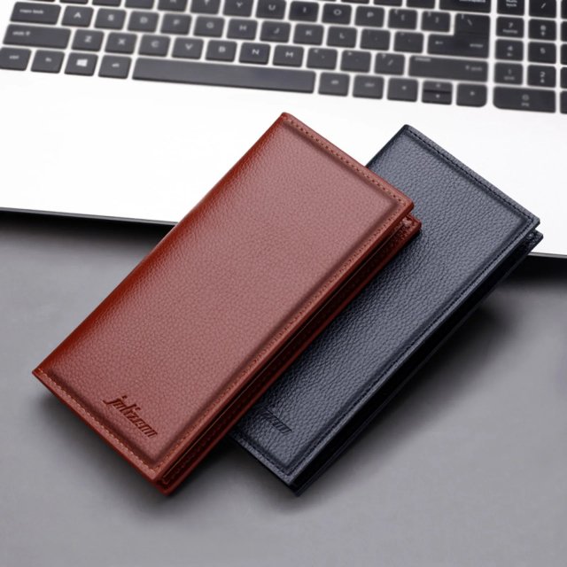 Fashion Coin ID Long Wallet with Multiple Card Slots and Clutch Bag - Image 3
