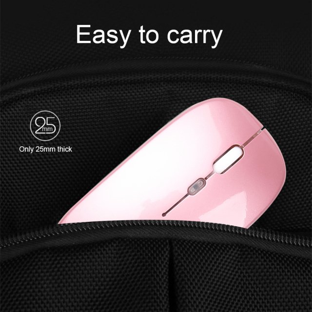 Rechargeable Bluetooth Wireless Mouse with Luminous Backlight - Image 4