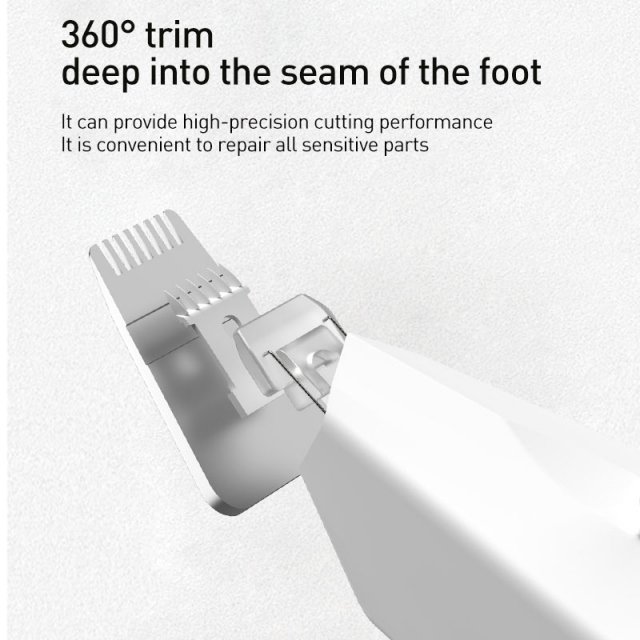 Professional Pet Hair Trimmer - Electric Grooming Clippers for Dogs & Cats, 2-Speed, LED Light - Image 6