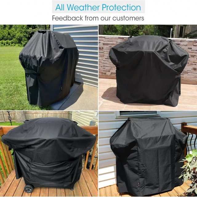 Heavy Duty Waterproof BBQ Grill Cover for Outdoor Protection - Image 2