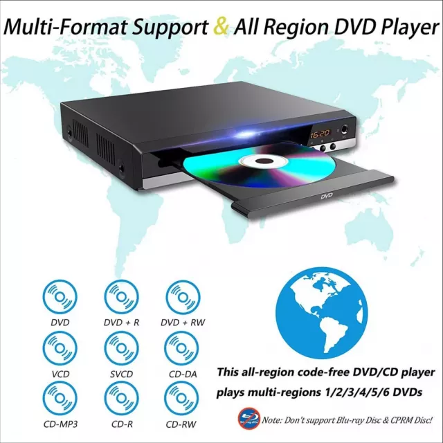 All-Region DVD and CD Player with AV Output - Image 4