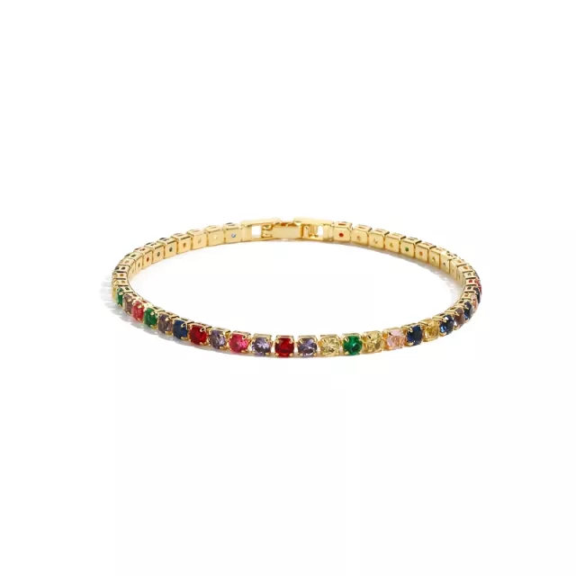 Rainbow Crystal Tennis Bracelets - Image 5