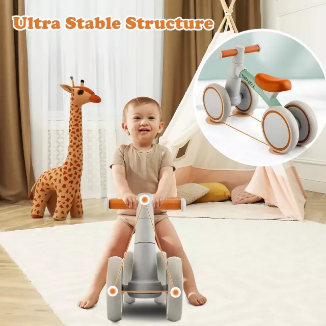 Baby Balance Bike with 4 Wheels - Image 3