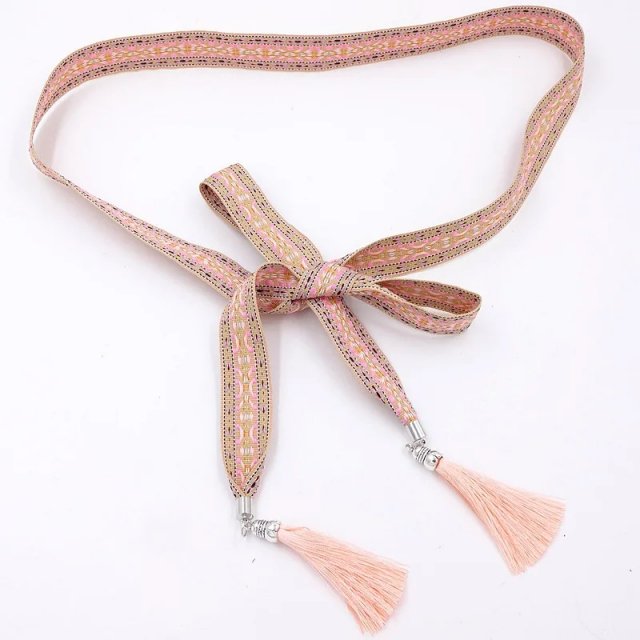 Boho Ethnic Chic Tassel Chain Waist Belt - Image 4