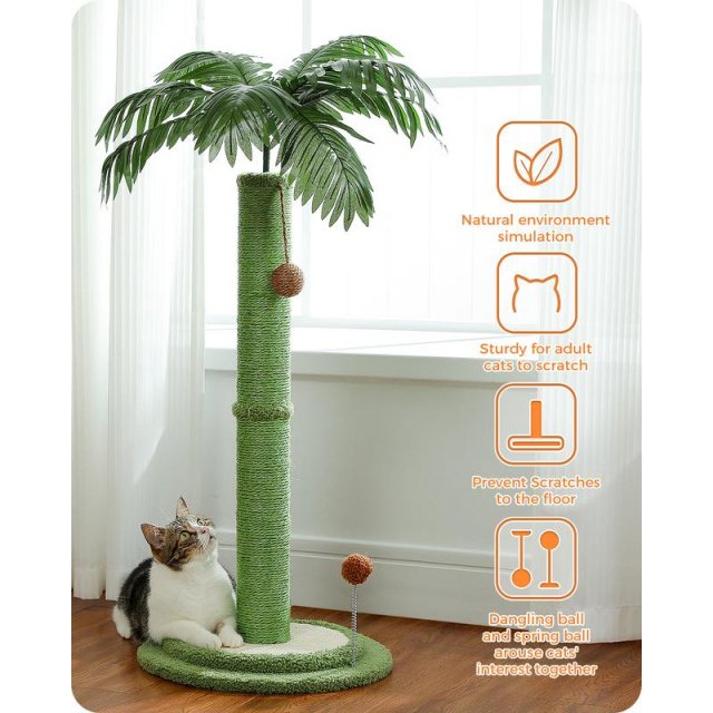33" Tall Cat Scratching Post for Large Cats - Image 4