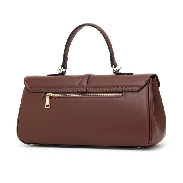 Genuine Leather Rectangular Crossbody Bag for Women – Large Capacity Cowhide Handbag - Image 5