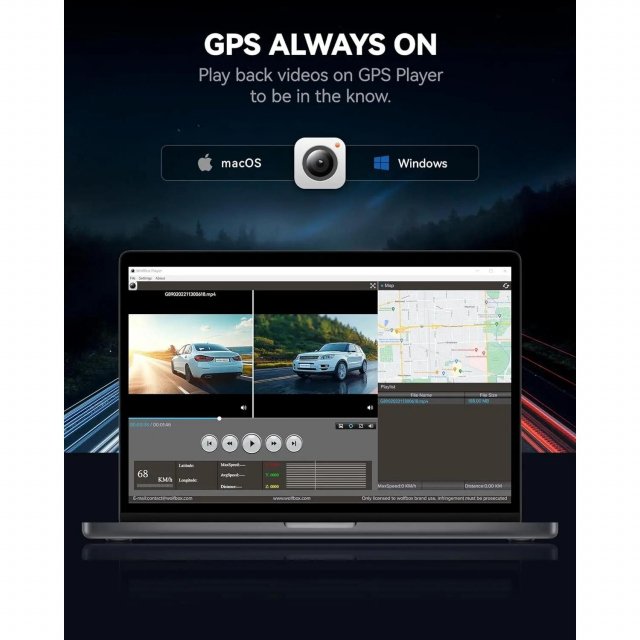 12" 4K Mirror Dash Cam with Dual Front and Rear Cameras - Image 4