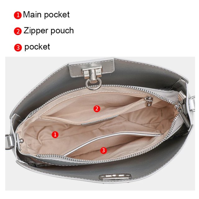 Stylish Chain Shoulder Bag – Cowhide Square Underarm Bag - Image 4