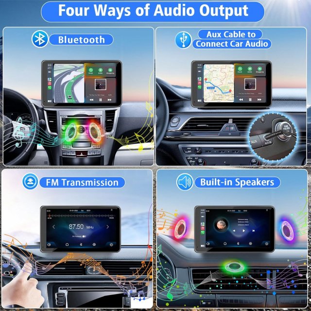 7" Portable Wireless CarPlay - Image 3