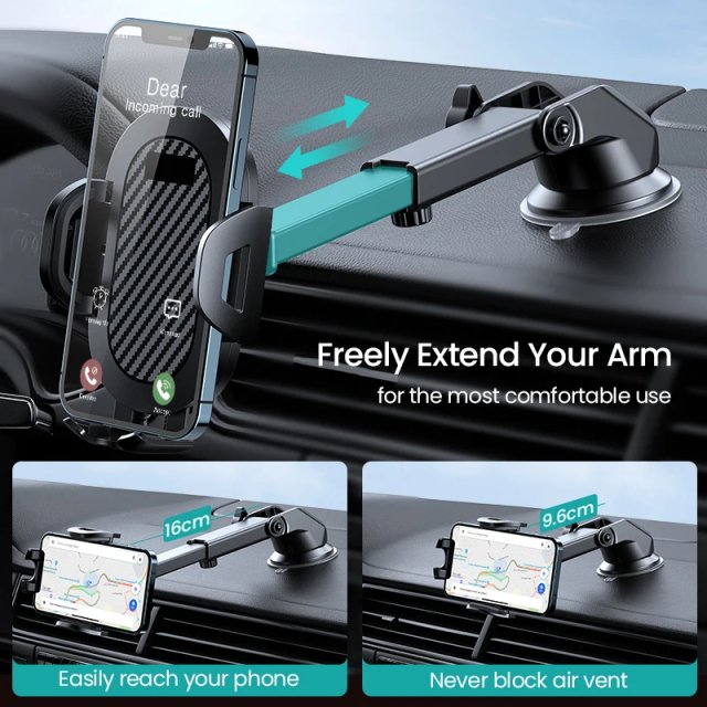 Universal Dashboard & Windshield Gravity Car Phone Holder - Image 4