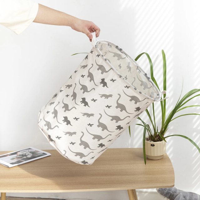 Foldable Cartoon Laundry Basket - Canvas Storage Organizer - Image 5