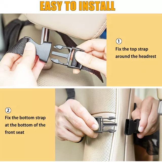 Car Backseat Organizer with Touch Screen Tablet Holder & Multiple Storage Pockets - Image 5