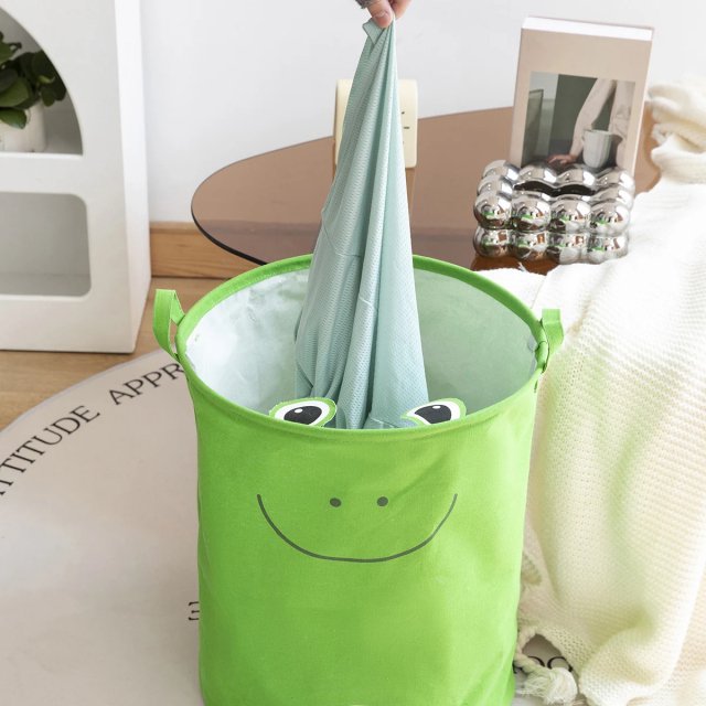 Frog-Themed Foldable Laundry Basket – Fun, Waterproof, and Large Capacity - Image 3