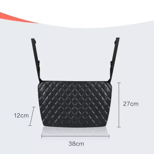 Luxury Car Seat Mesh Handbag Holder & Rear Seat Organizer Barrier - Image 5
