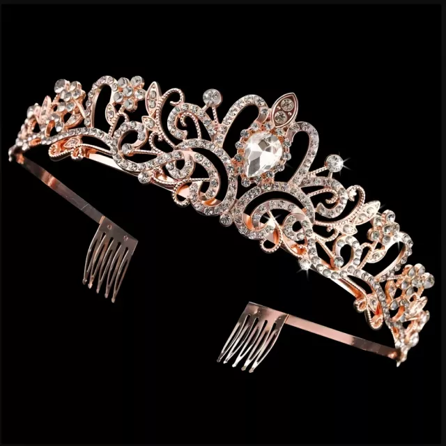 Handmade Rhinestone Pearl Tiara for Weddings, Birthdays, and Parties - Image 4