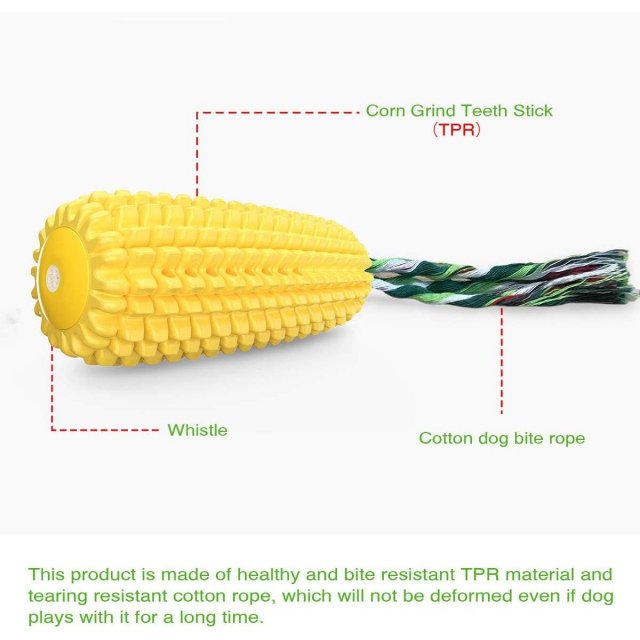 Durable Dog Molar Toothbrush Toy with Suction & Sound for Dental Care - Image 3