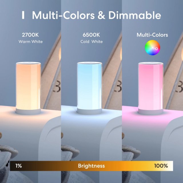 Smart Touch Table Lamp with RGBWW LED & Wi-Fi Control - Image 4