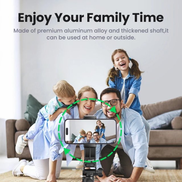 Foldable Aluminum Phone Tripod Stand - Image 5