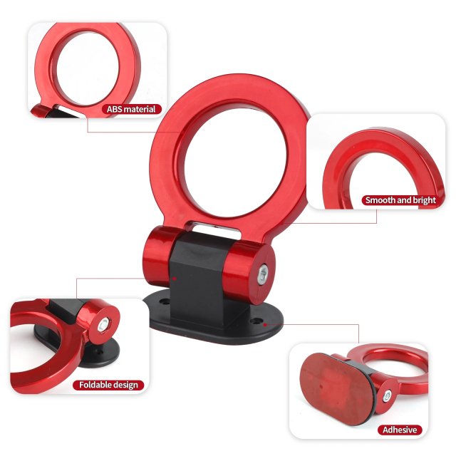 Universal Racing Tow Hook Sticker - Decorative ABS Bumper Hook - Image 3