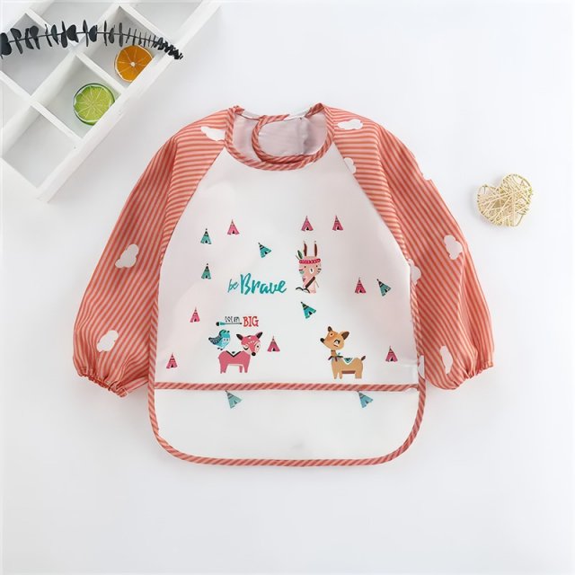 Waterproof Long Sleeve Baby Bib - Image 3