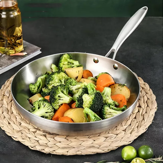 3PCS Stainless Steel Frying Pan Set - Image 3