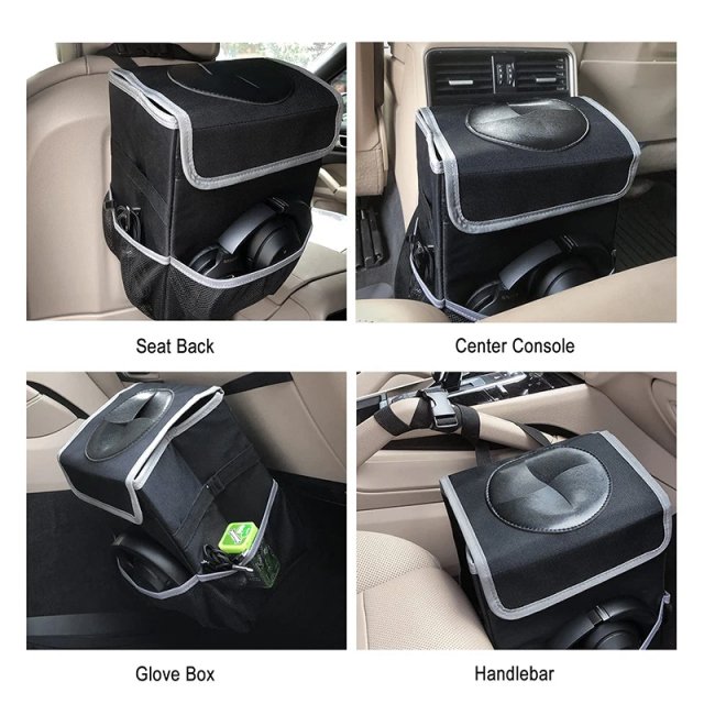 Foldable Waterproof Car Trash Can & Interior Organizer - Image 5
