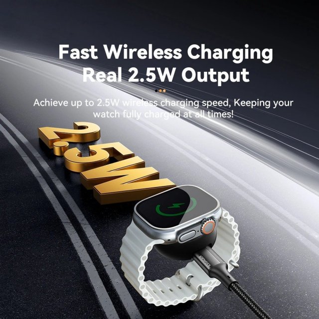 Portable Magnetic USB-C Wireless Charger for Apple Watch - Image 4