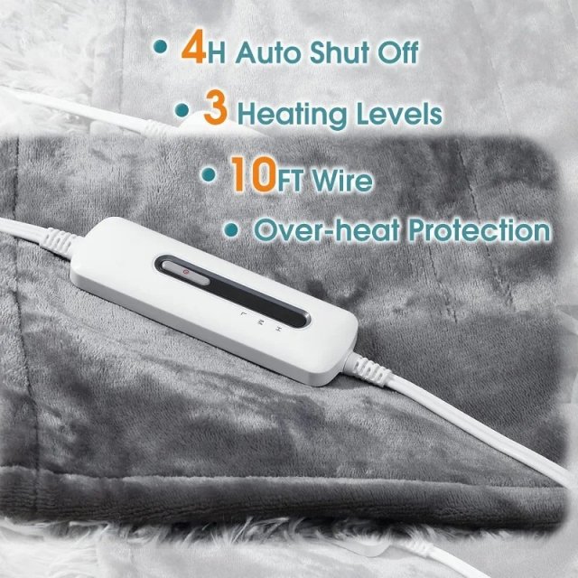 Electric Heated Blanket Throw - Image 4