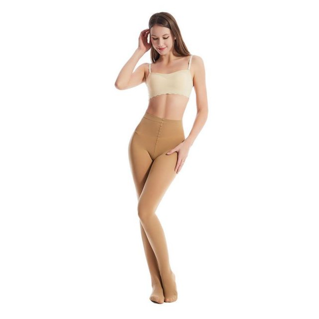 Extra Stretch Black Opaque Tights - Plus Size, High Elastic, Sexy, and Durable - Image 4