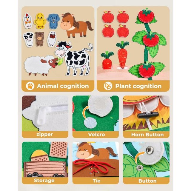 Farm Animal Montessori Busy Board - Image 3