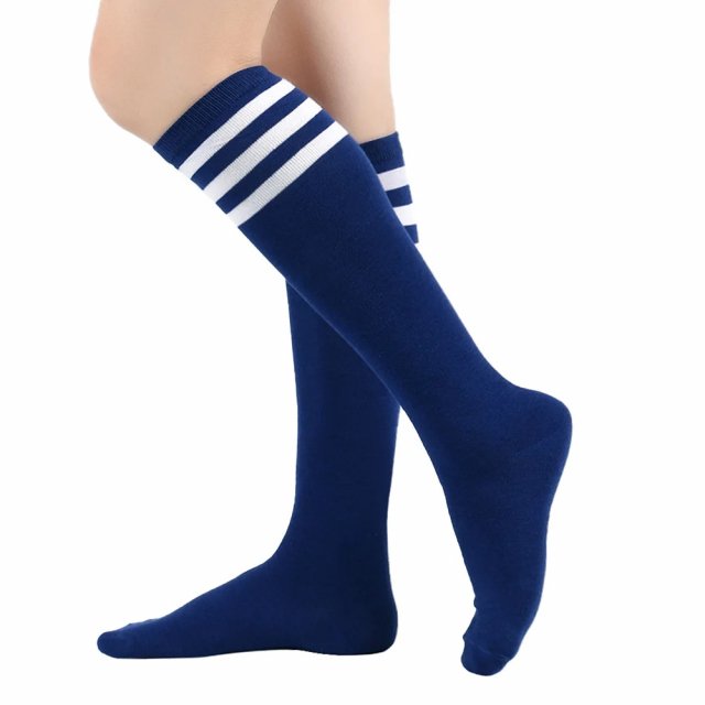Striped Cotton Women’s Harajuku Style Calf Socks - Image 5