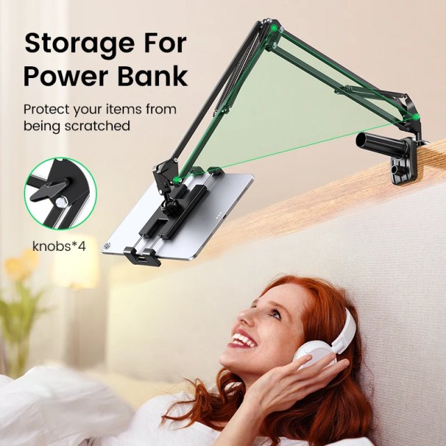 Foldable Aluminum Tablet & Phone Stand - Image 4