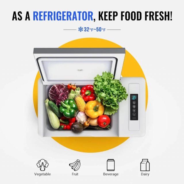 23 Quart Portable 12V Car Fridge Freezer - Image 5