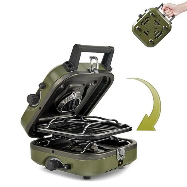 Double-Burner Folding Gas Stove - Image 3