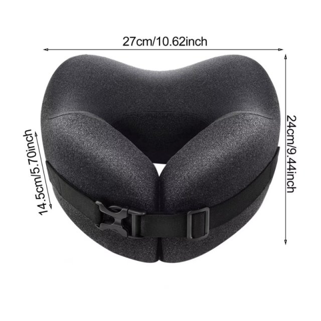 Adjustable Memory Foam U-Shaped Travel Neck Pillow - Image 6