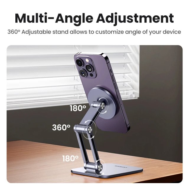 Magnetic Adjustable Aluminum Phone Stand - Image 3
