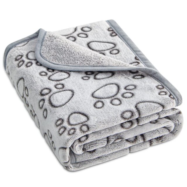 Soft Warm Dog Blanket with Cute Paw Print - Image 6