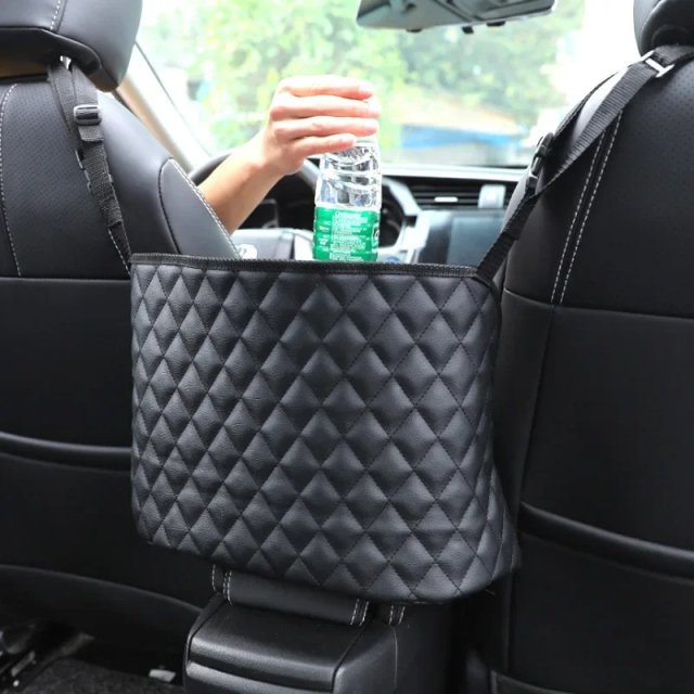 Luxury Car Seat Mesh Handbag Holder & Rear Seat Organizer Barrier - Image 3