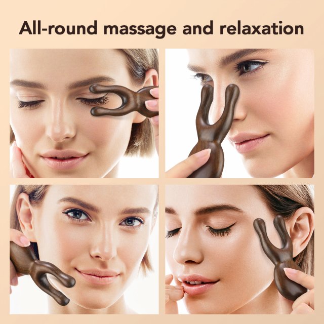 Sandalwood Facial Lifting and Meridian Gua Sha Massager - Image 6