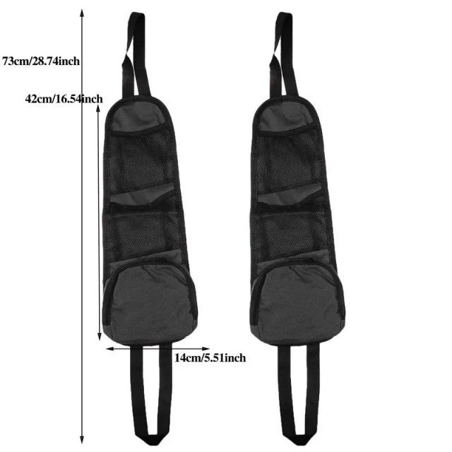 Car Seat Organizer with Multi-Pocket Storage and Drink Holder - Image 5
