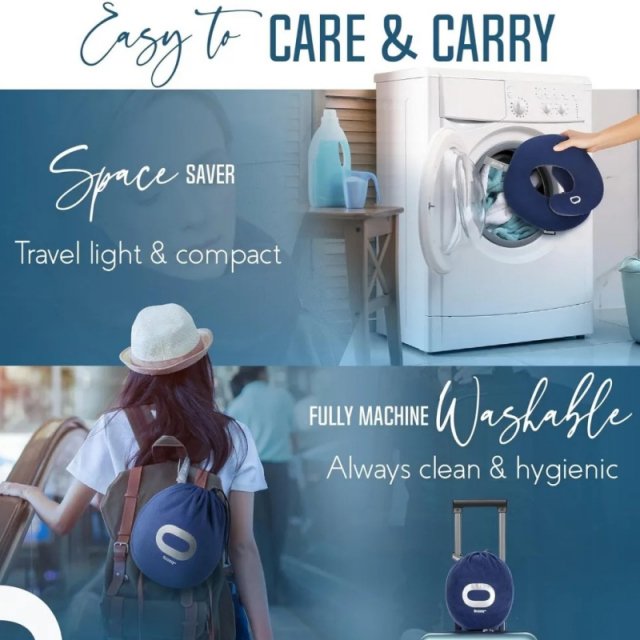 Travel Neck Pillow with Double Support for Ultimate Comfort - Image 4