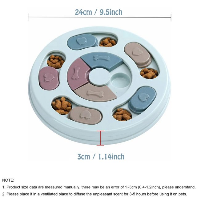 Interactive Dog Slow Feeder Bowl - Puzzle Toy - Image 6