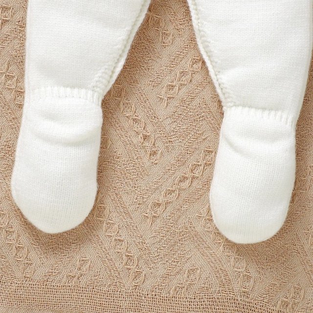Baby Knit Romper & Hat Set - Image 6