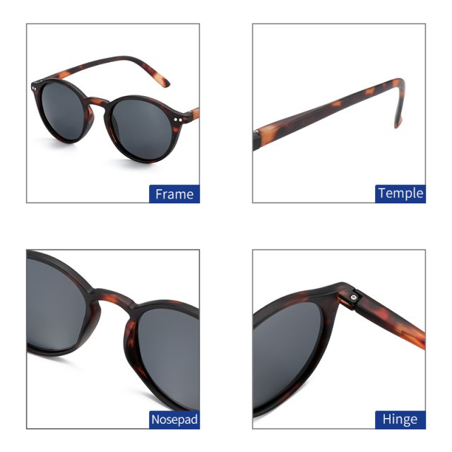 Retro Round Polarized Sunglasses for Men & Women - Image 5