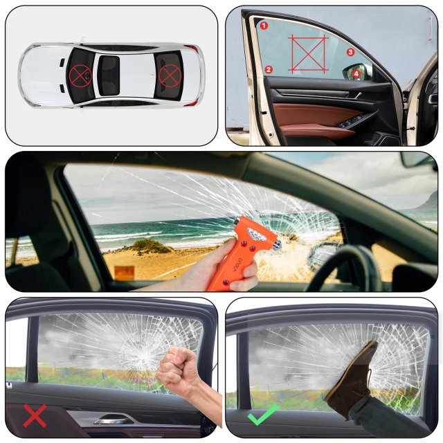 Car Safety Hammer and Seatbelt Cutter - Image 3